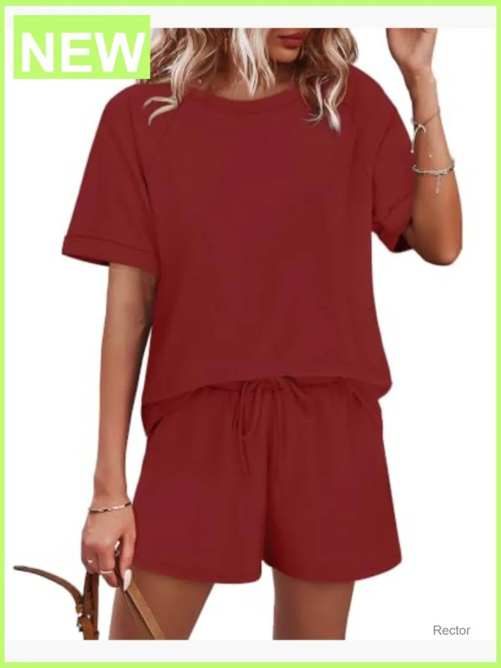 Two Piece Short Set for Women Casual Summer Lounge Matching Outfit